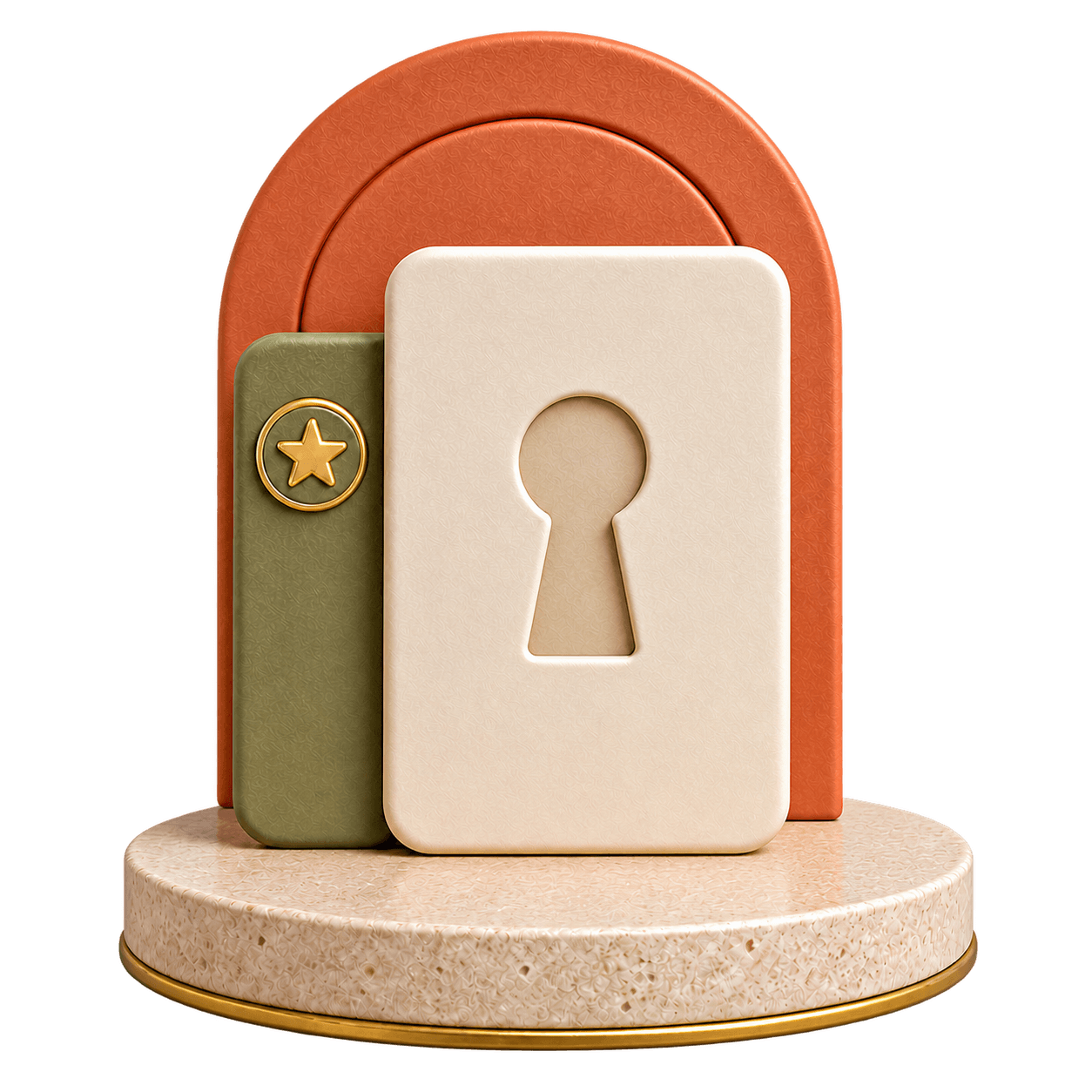A tactile license card and access badge